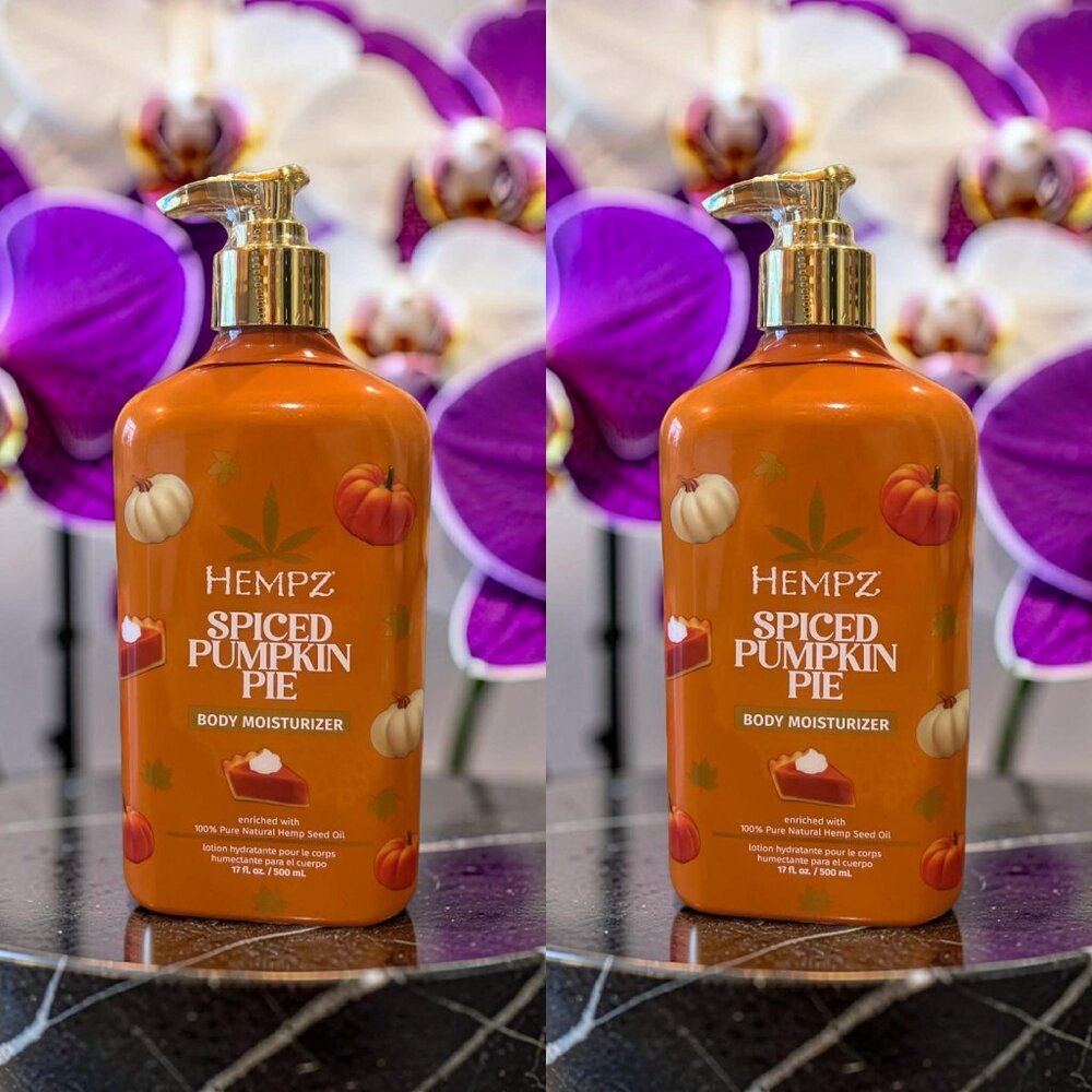 Hempz Spiced Pumpkin Pie Body Moisturizer 17 oz_ 2 units